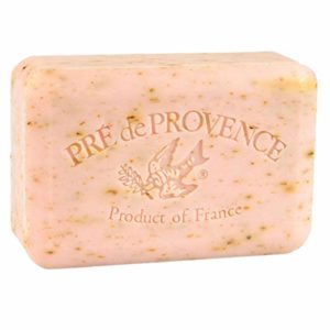 best soap for fragrance Pre de Provence Artisanal French Soap Bar Enriched with Shea Butter, Quad-Milled For A Smooth & Rich Lather (250 grams) - Rose Petal